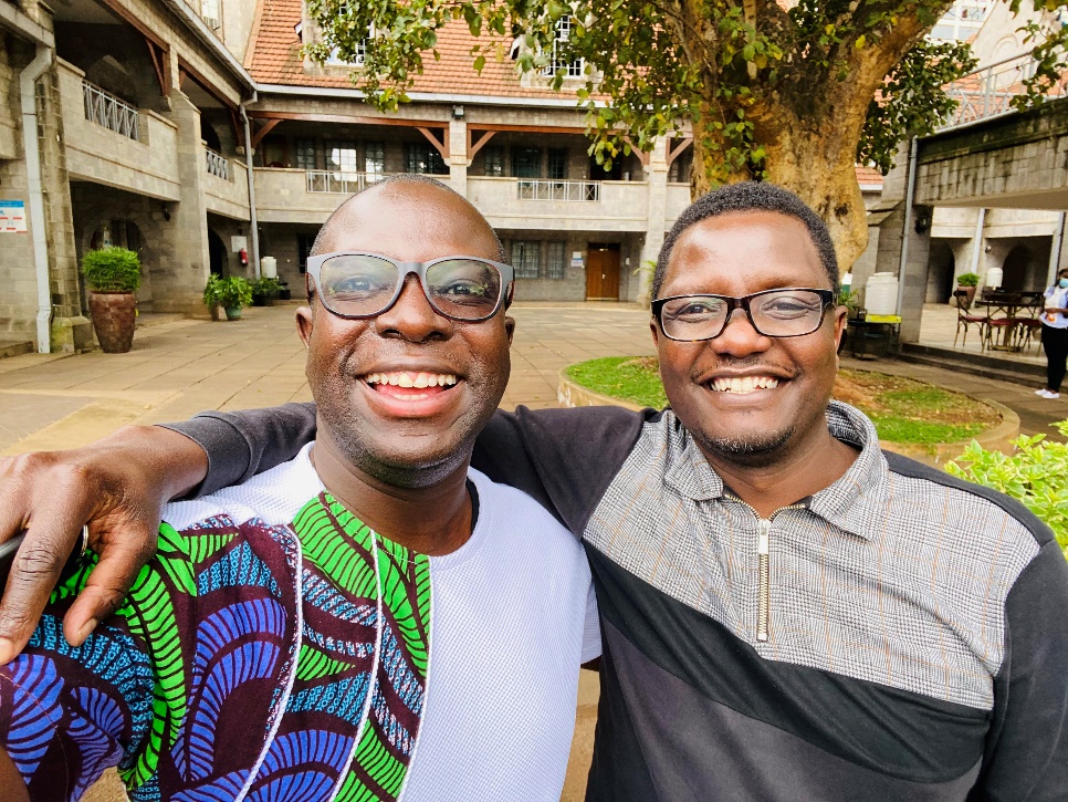 Yaw Perbi and Sam Ngugi